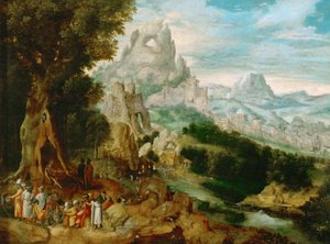 Landscape with Saint John the Baptist Preaching