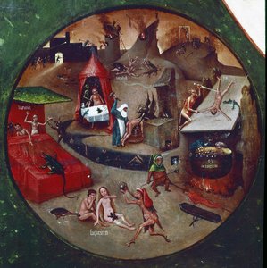 Table of the Seven Deadly Sins by Hieronymus Bosch