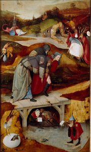 Triptych of Temptations (Detail) by Hieronymus Bosch