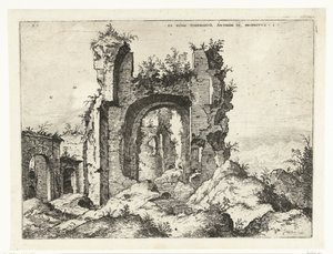 First View of the Baths of Caracalla (Roman Ruins)