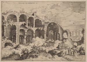 Third View of the Colosseum by Hieronymus Cock