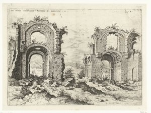 Second View of the Baths of Diocletian by Hieronymus Cock
