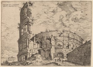 View of the Colosseum by Hieronymus Cock