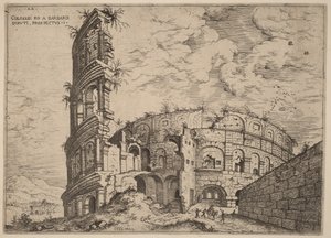 View of the Colosseum by Hieronymus Cock