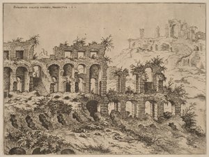 View of the Colosseum with the Palatine in the Background by Hieronymus Cock