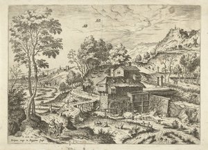 Flight to Egypt by Hieronymus Cock