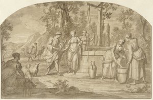 Eliezer and Rebekah at the Well