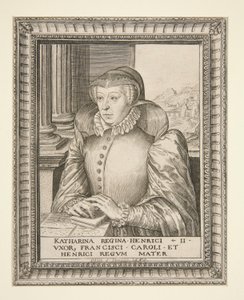 Catherine de Medici by Hieronymus Wierix