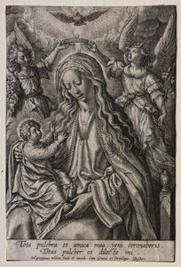 Virgin Crowned by Two Angels