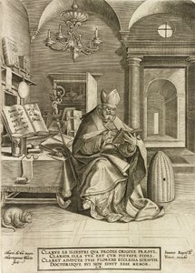 Saint Ambrose, from the series The Four Fathers of the Church