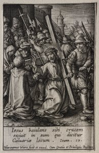 The Passion: Christ Carrying the Cross by Hieronymus or Jerome Wierix
