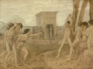 Young Spartan Girls Challenging Boys