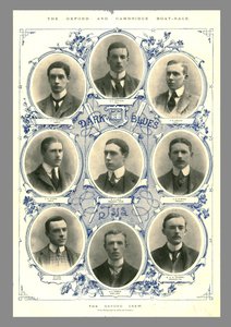 The Oxford Crew, Oxford and Cambridge Boat Race, 1898