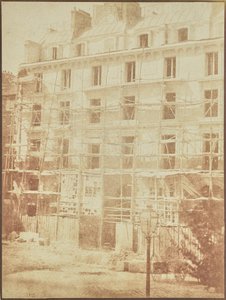 Construction of the Galerie de la Madeleine, Place de la Madeleine by Hippolyte Bayard