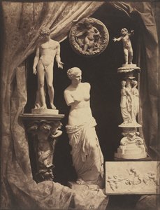 Still Life with Statuary and Drapery by Hippolyte Bayard