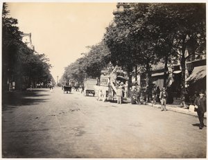 Omnibus on a boulevard in Paris, c.1890 by Hippolyte Blancard