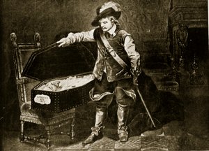 Cromwell Views the Body of Charles I, illustration from 