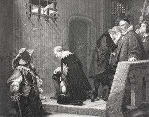 Lord Strafford on the way to execution (engraved by A.H. Payne)