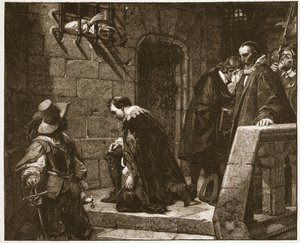 Lord Strafford on the way to execution, illustration from 
