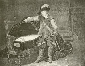 Oliver Cromwell looking at the Corpse of King Charles I