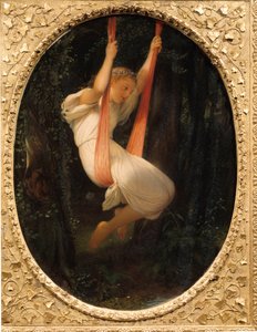 Young Girl at the Swing by Hippolyte Delaroche