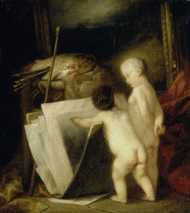 The Little Art Lovers by Hippolyte Michaud