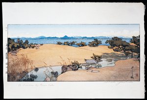 Garden near Lake Biwa by Hiroshi Yoshida