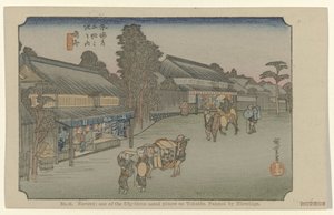 Narumi (No. 41. Naruwi: One of the Fifty-Three Noted Places on Tokaido, Painted by Hiroshige) by Hiroshige (I) , Utagawa