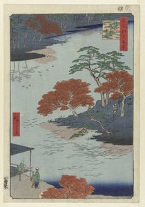 Temple Grounds of the Akiba Shrine at Ukiji (One Hundred Famous Views of Edo) by Hiroshige (I) , Utagawa