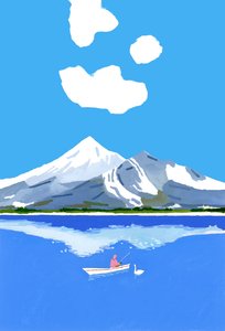 Fishing on the Winter Lake