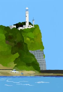 Lighthouse, Car and Fishing