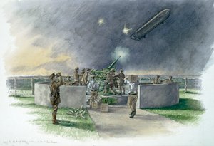 Lodge Hill Battery, Chatham, Kent, World War I by Historic England Staff graphic artist