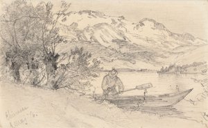 Alpine Landscape from Chiemsee by Hjalmar Munsterhjelm