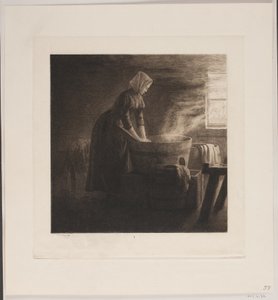 Washerwoman by Holger Valdemar Rasmussen Magaard