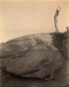 Boy in Rocky Landscape by F. Holland Day by Holland Fred Day