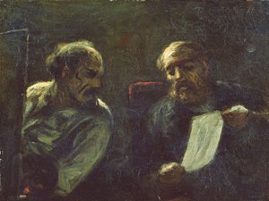 A Discussion in the Studio, 1852-55