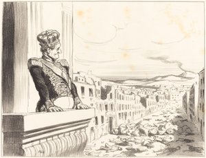 In Naples - The Best of Kings... (1st plate) by Honoré Daumier