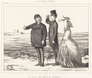 At Varenne Saint-Maur by Honoré Daumier