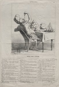 Actualities No. 43: March without Lent by Honoré Daumier