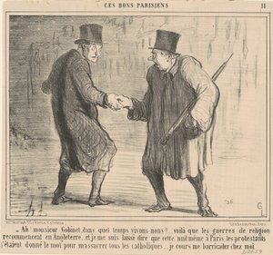 Ah! Mr. Gobinet, in What Time by Honoré Daumier