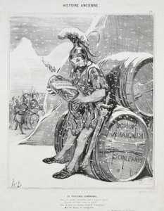 Ancient History, Plate 28: The Passage of Hannibal by Honoré Daumier