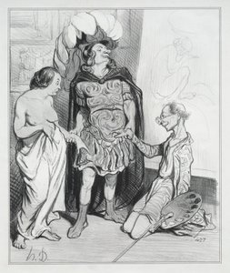 Apelles and Campaste by Honoré Daumier