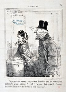 Fariboles: “-If I could find an honest pretext to start a conversation with this young model?... Ah! I