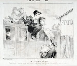 Artwork by Honore Daumier. Series 