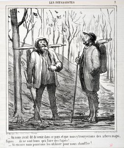 Artwork by Honore Daumier. Series 