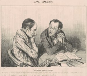 Dramatic Authors by Honoré Daumier