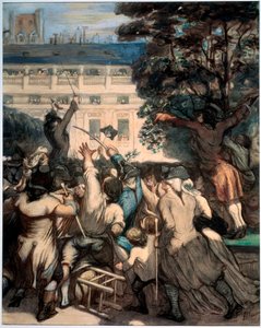 Camille Desmoulins in the Palais Royal Gardens by Honoré Daumier