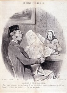 Cartoon about the Press. Series 