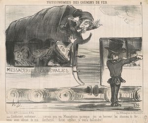 Conductor... I had taken your messengers... by Honoré Daumier