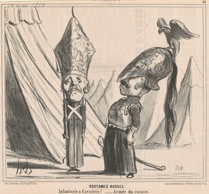 Russian Costumes by Honoré Daumier